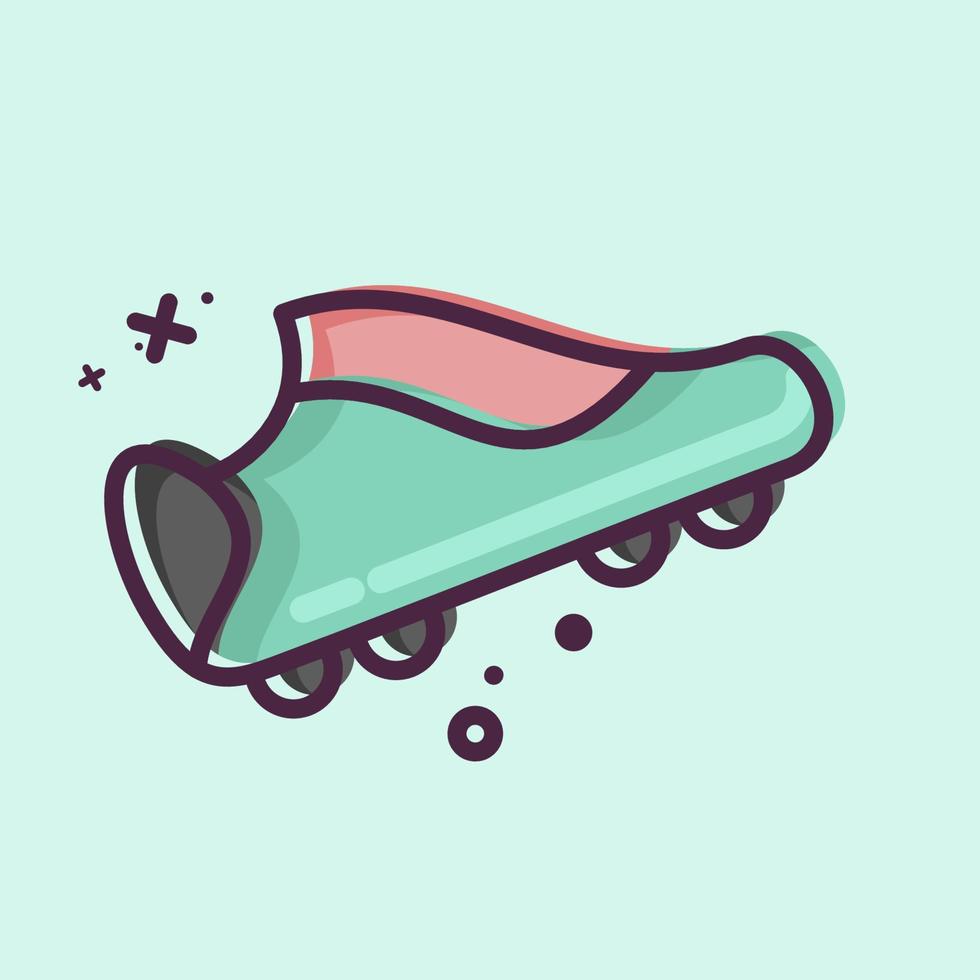 botas de fútbol icono. relacionado con el símbolo de equipamiento deportivo. estilo mbe. diseño simple editable. ilustración sencilla vector