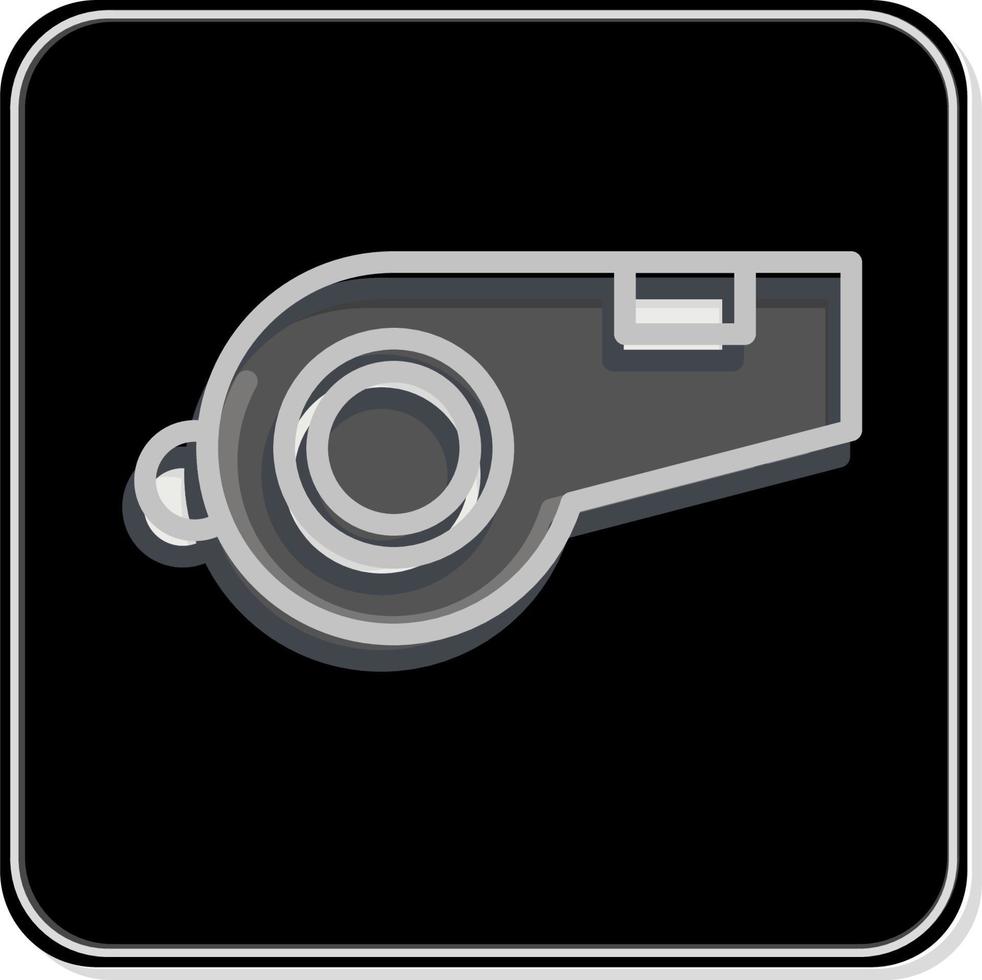Icon Whistle. related to Sports Equipment symbol. glossy style. simple design editable. simple illustration vector