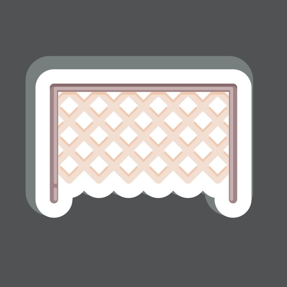 Sticker Soccer Goal. related to Sports Equipment symbol. simple design editable. simple illustration vector