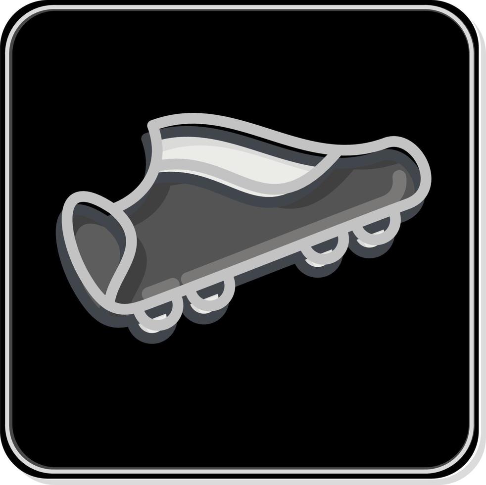 botas de fútbol icono. relacionado con el símbolo de equipamiento deportivo. estilo brillante. diseño simple editable. ilustración sencilla vector