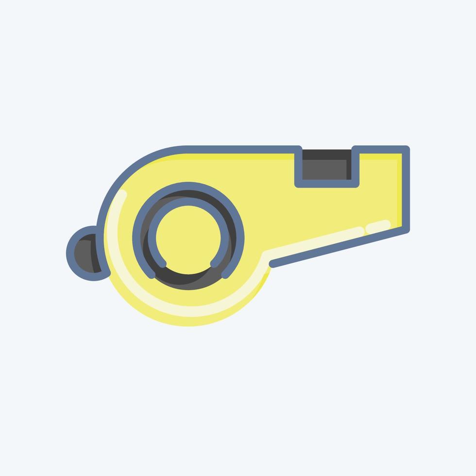 Icon Whistle. related to Sports Equipment symbol. doodle style. simple design editable. simple illustration vector