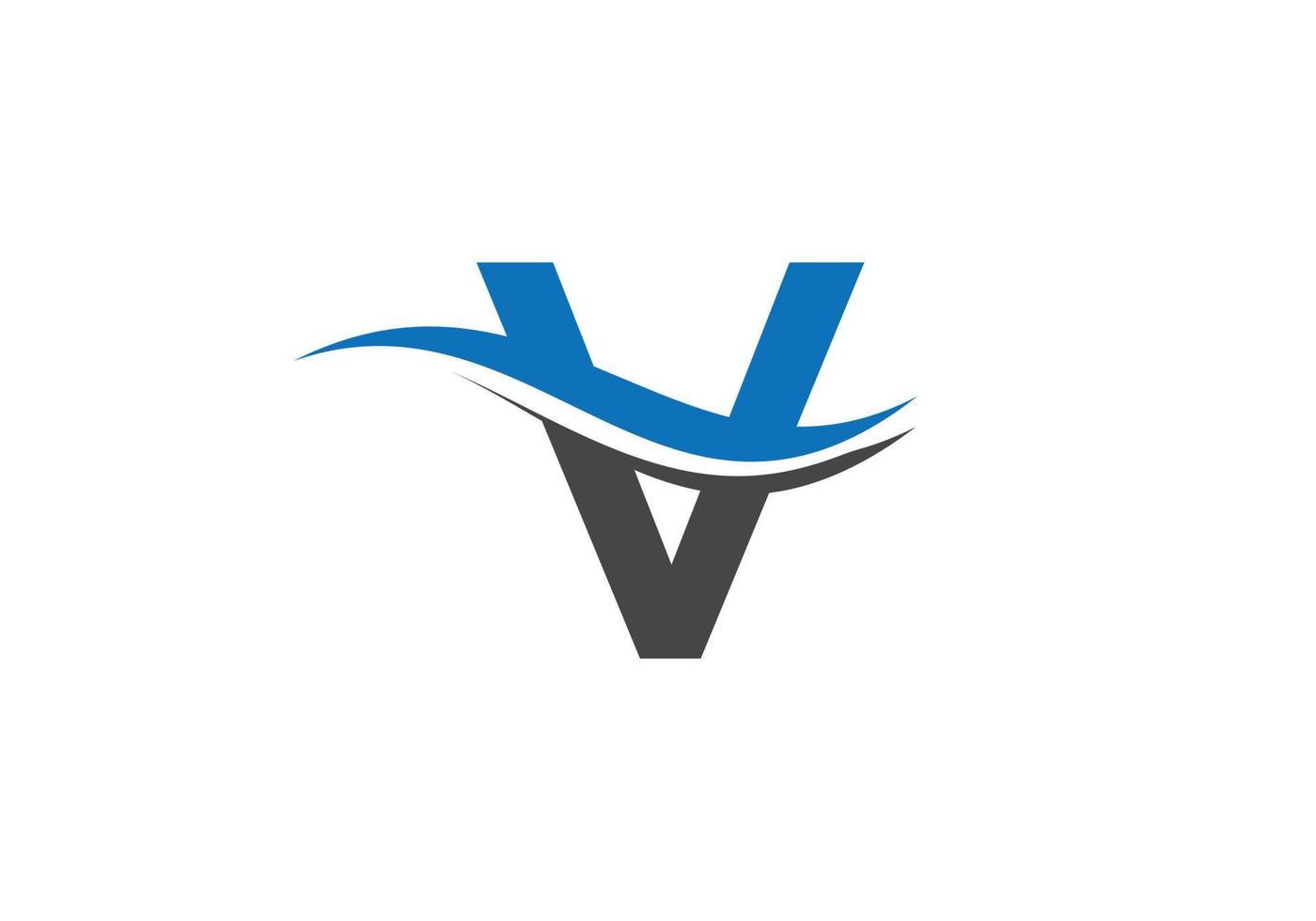 diseño de logotipo monograma v para identidad empresarial y empresarial vector