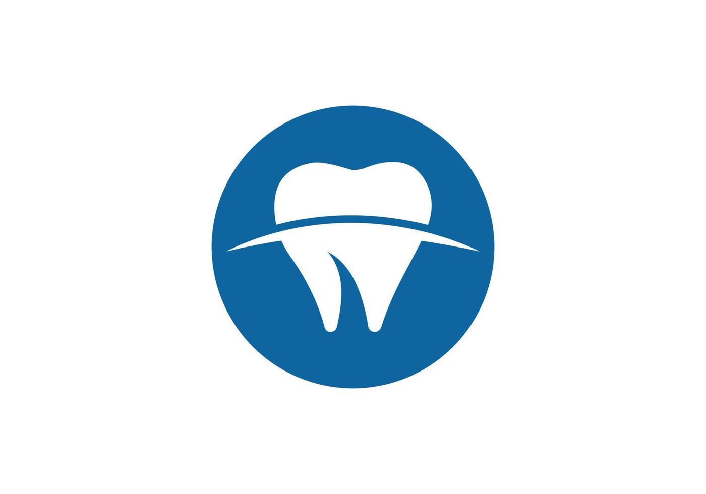 plantilla de logotipo de clínica dental, vector de diseños de logotipo de cuidado dental, logotipo de abolladura de salud