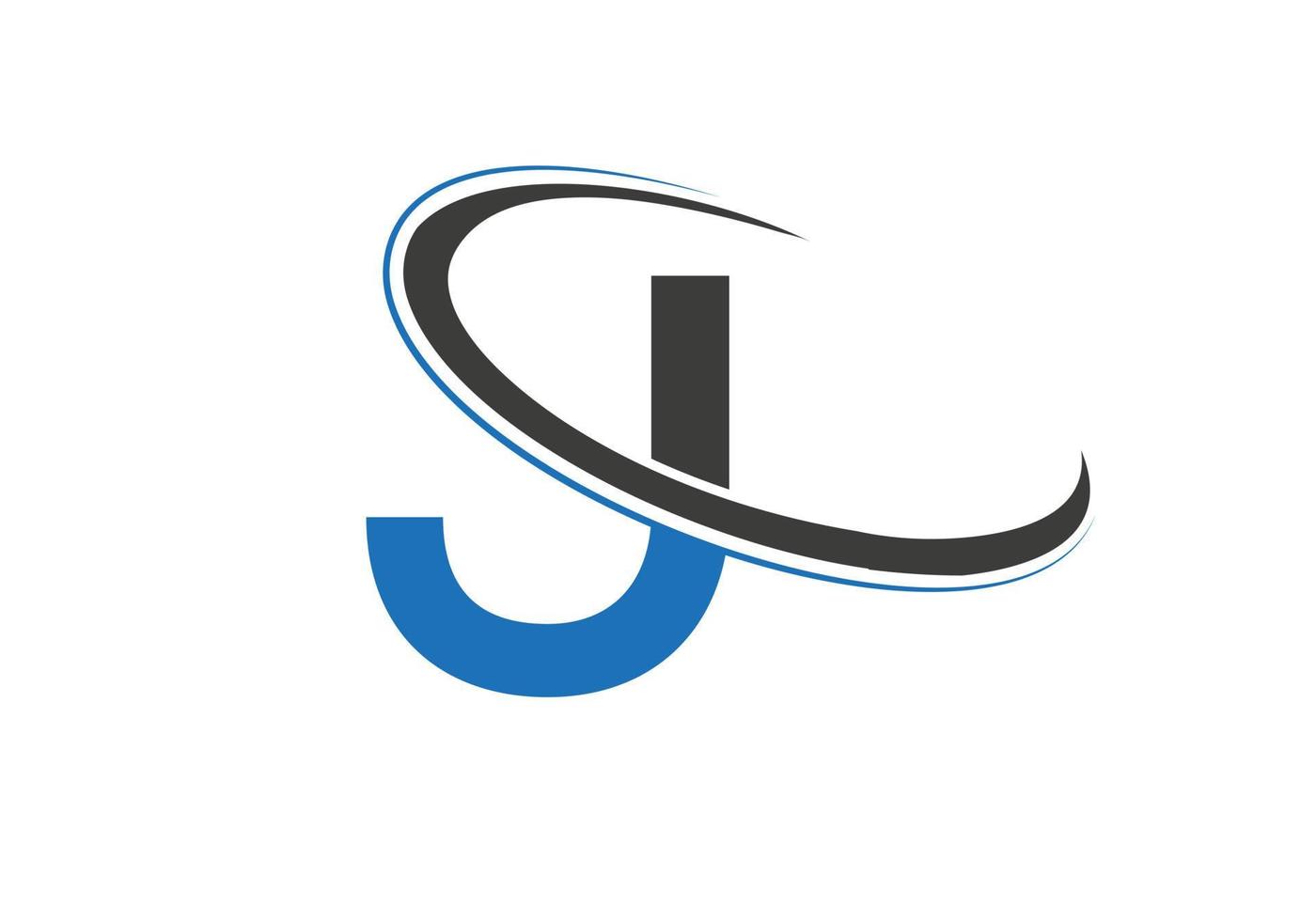 logotipo inicial de la letra j para bienes raíces, negocios e identidad empresarial vector