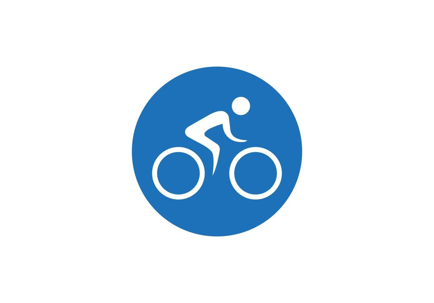 Man cycling vector icon flat style illustration. Man cycling vector icon simple sign and modern symbol