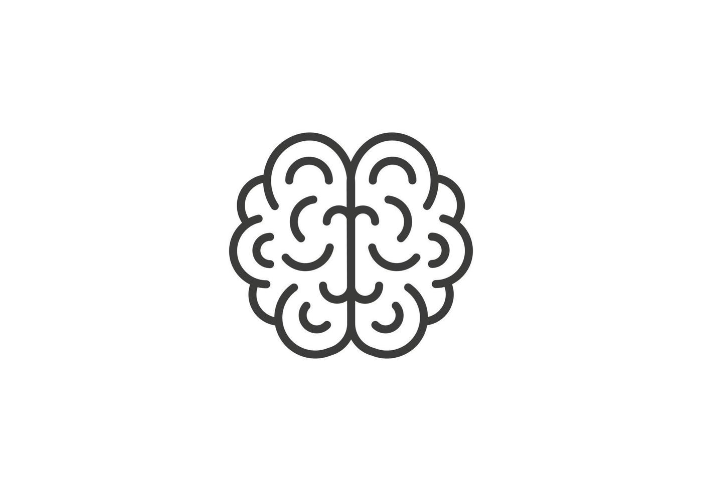 Brain Logo design vector template. Brain Artificial Intelligence Logo design vector. Health Icon design