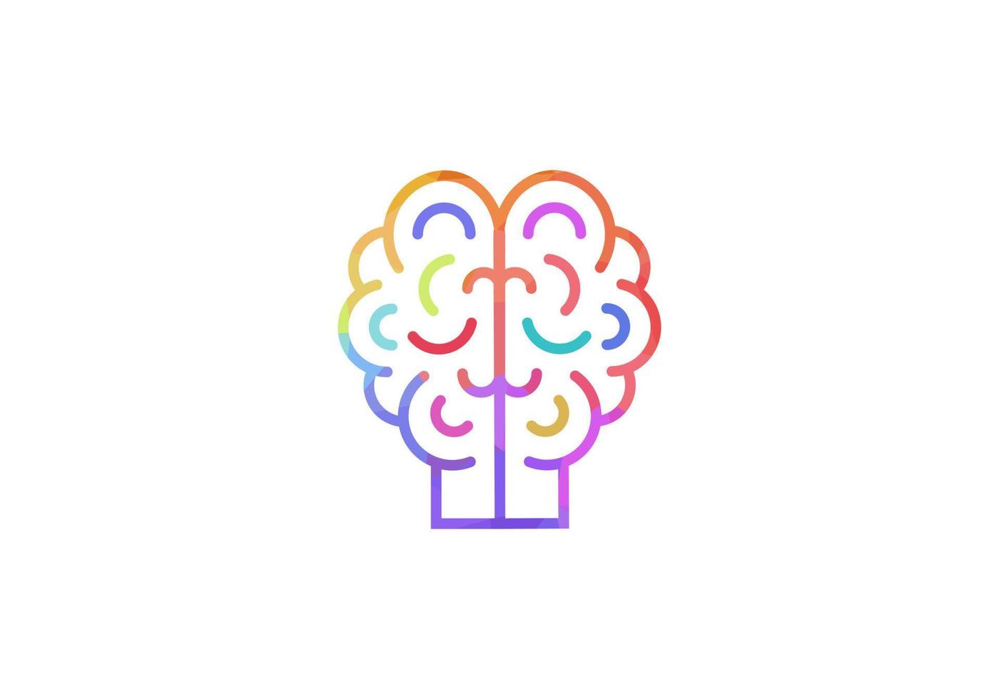 Brain Logo design vector template. Brain Artificial Intelligence Logo design vector. Health Icon design