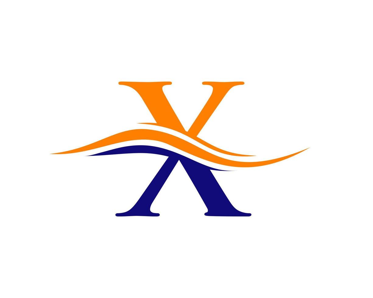 Monogram X Logo Design Vector Template