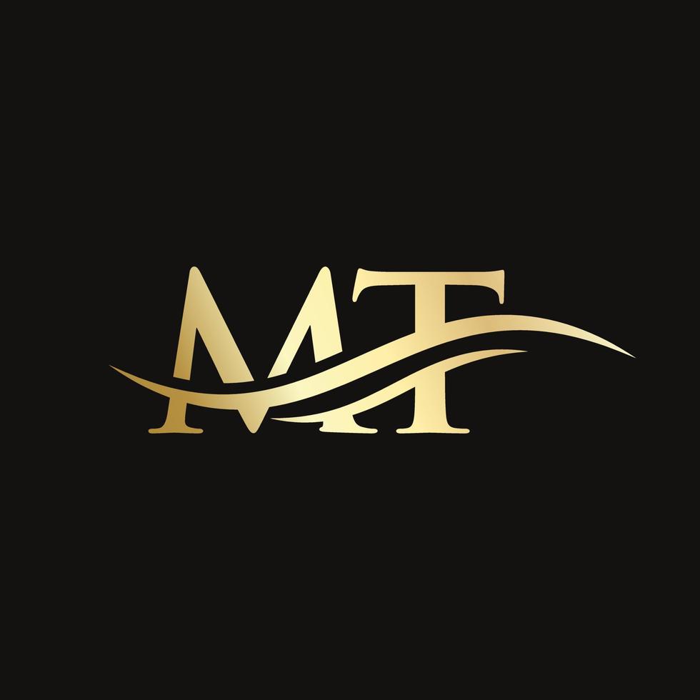 MT Linked Logo for business and company identity. Creative Letter MT Logo Vector