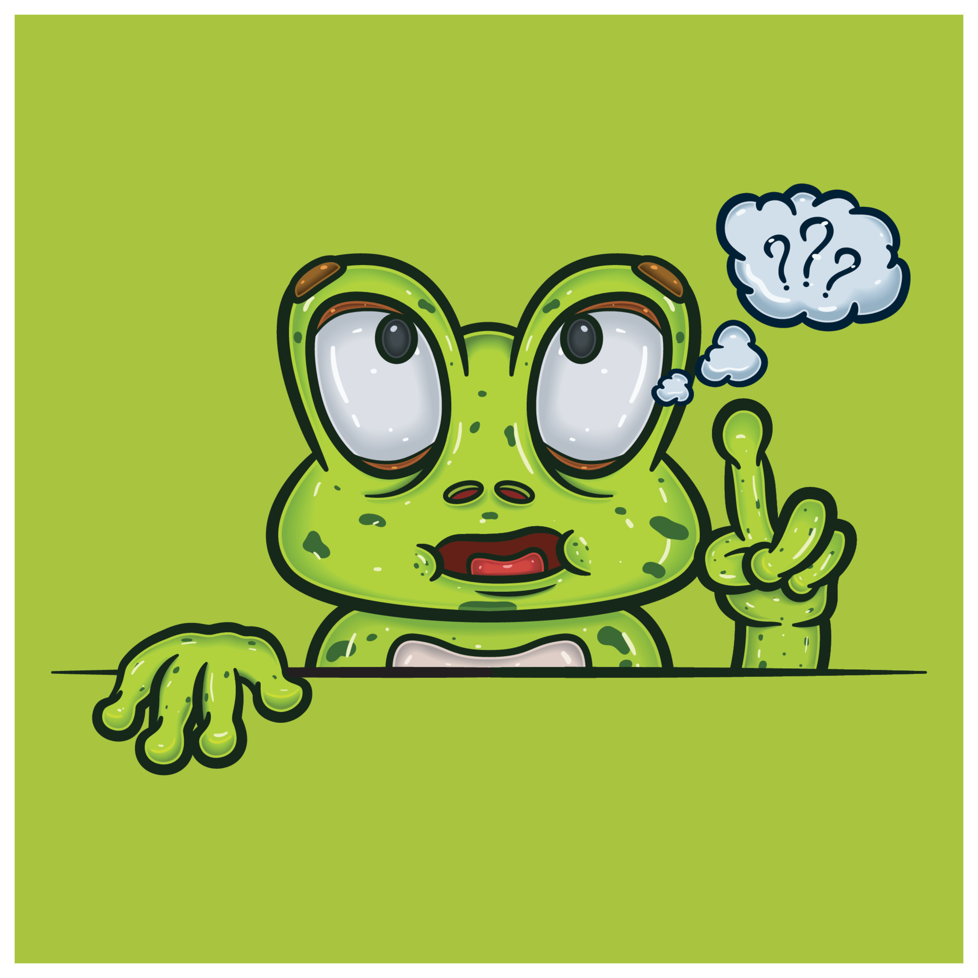 Confused Face Expression With Frog Cartoon. 17193400 Vector Art at Vecteezy Confused Face Expression With Frog Cartoon. 17193400 Vector Art at Vecteezy