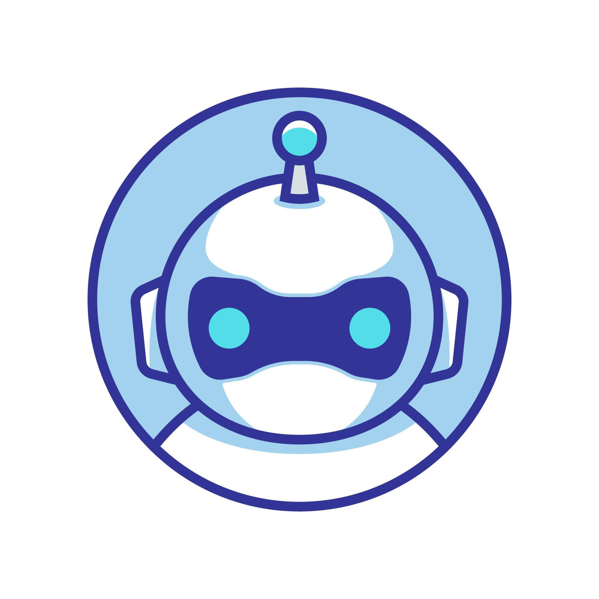 robot logo icon vector template 17193643 Vector Art at Vecteezy