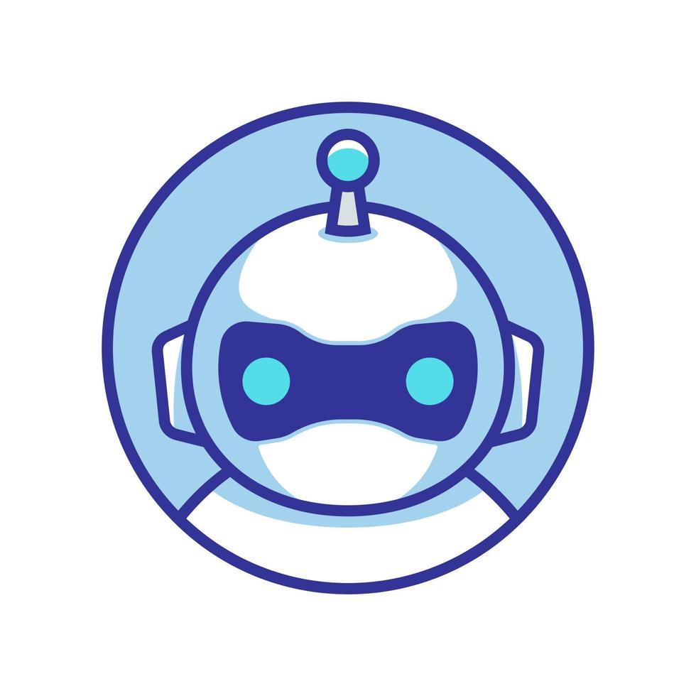 robot logo icon vector template
