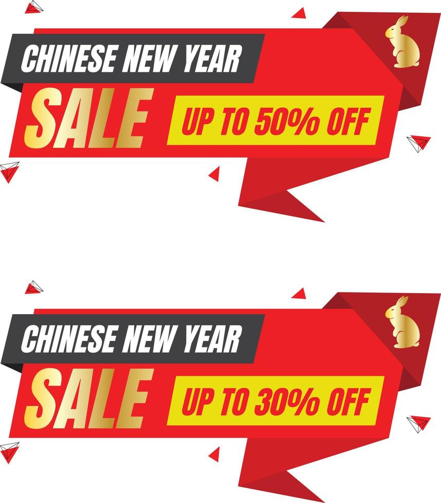 Chinese new year sale vector price tag design