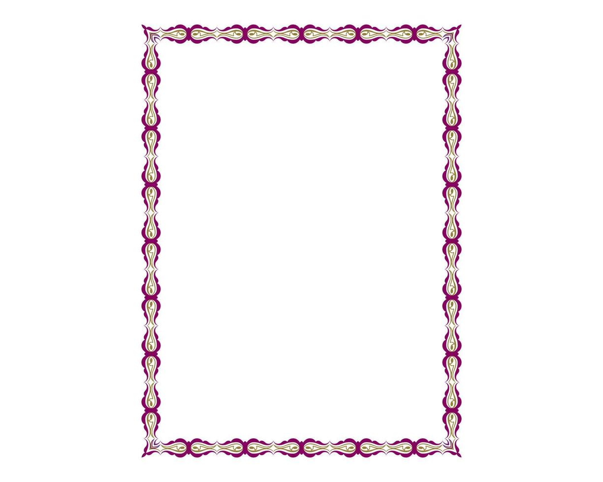 marco de boda decorativo, borde de imagen de museo antiguo o divisor deco. icono aislado. vector vector libre