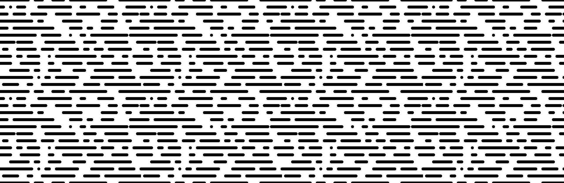 black white random dotted line seamless pattern vector