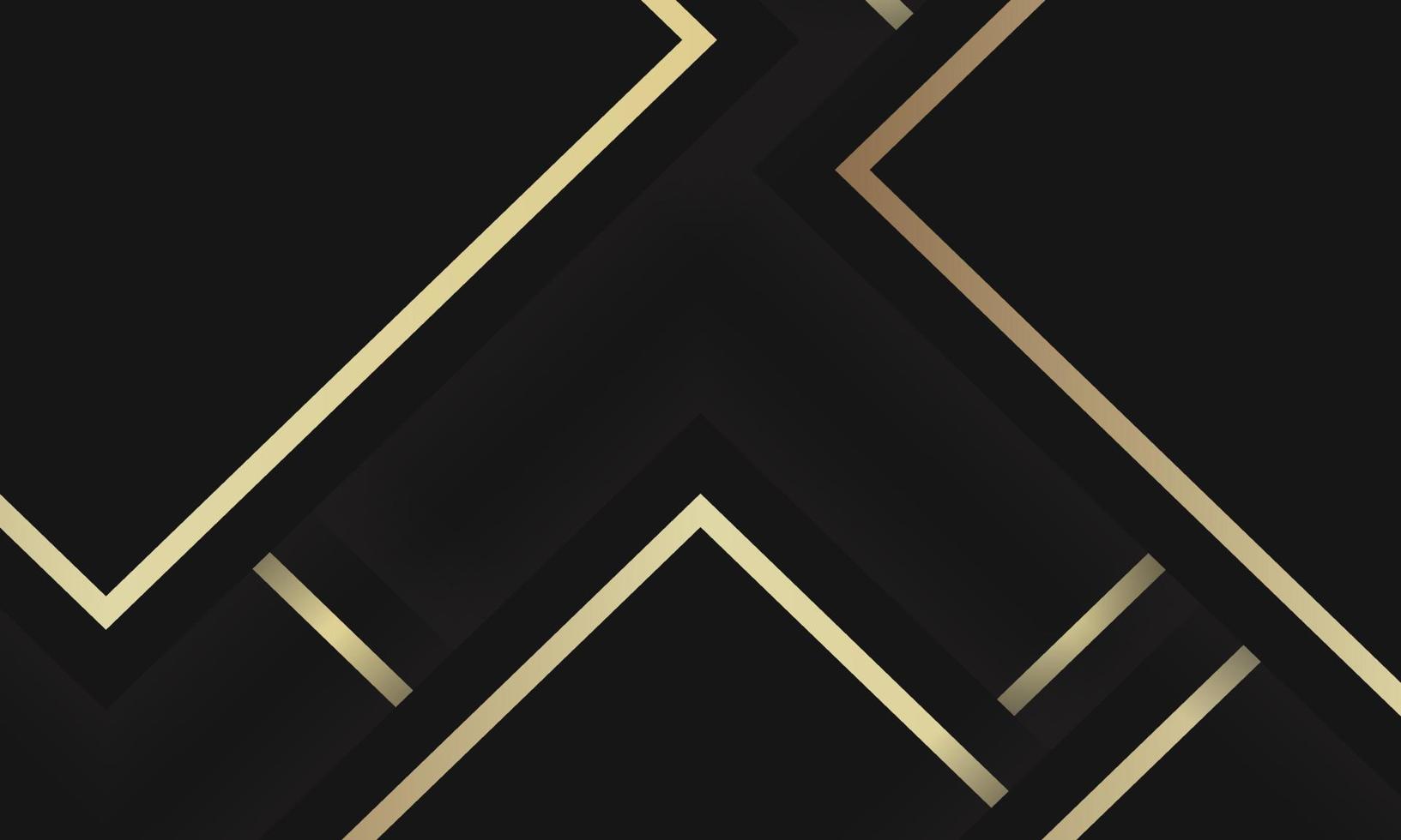 stock vector modern golden lines luxury on overlap black background