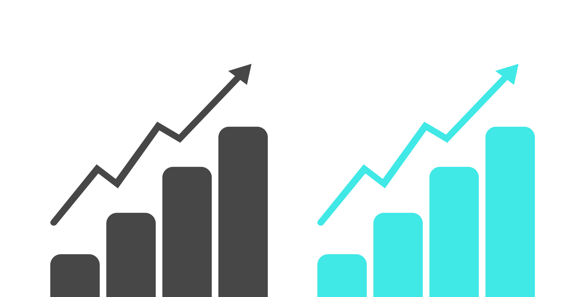 ilustración de icono plano aislado de estadística de crecimiento de mercado png