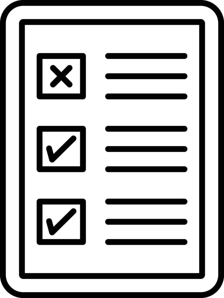 Checklist Vector Icon