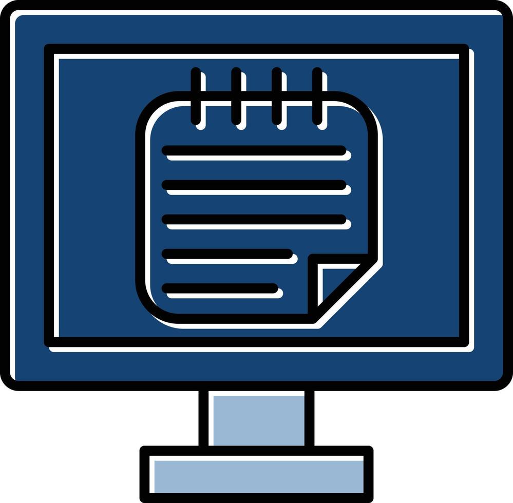 Online Notes Vector Icon