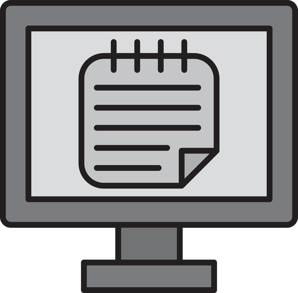 Online Notes Vector Icon