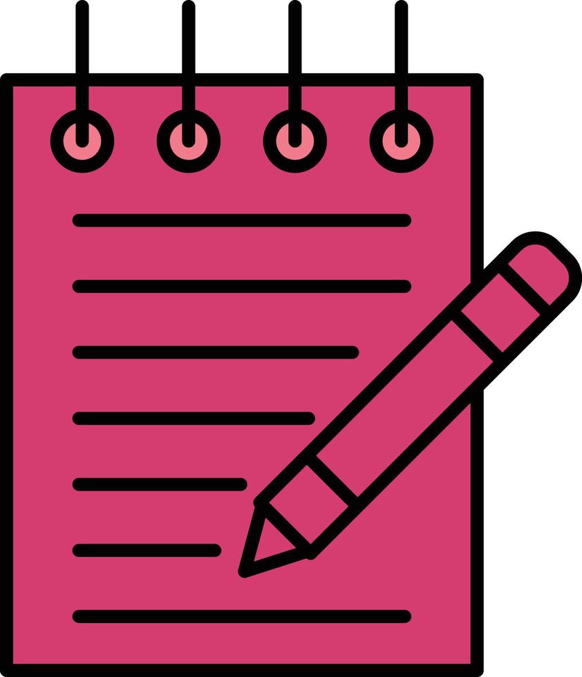 Notepad Vector Icon 17194698 Vector Art at Vecteezy