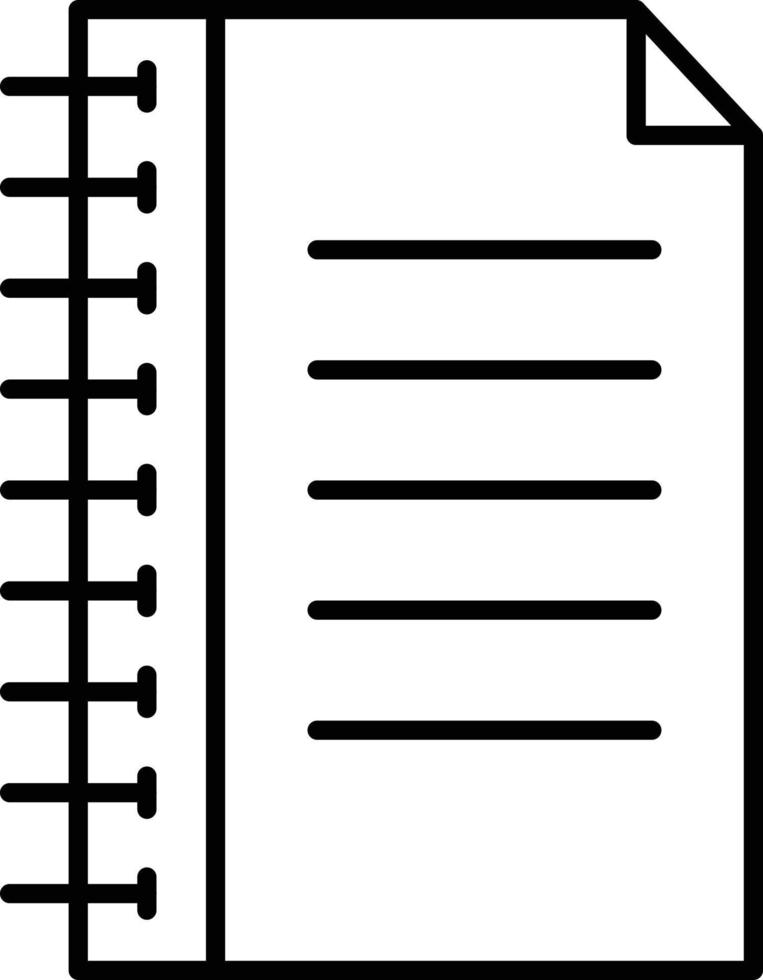 Notebook Vector Icon