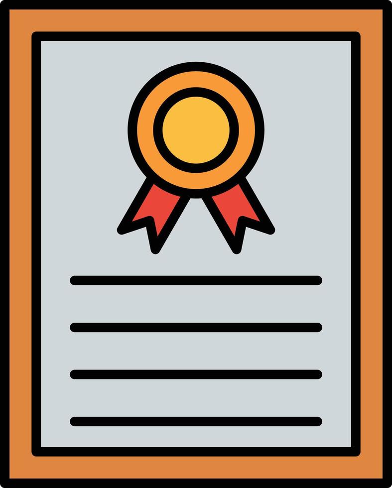 icono de vector de certificado