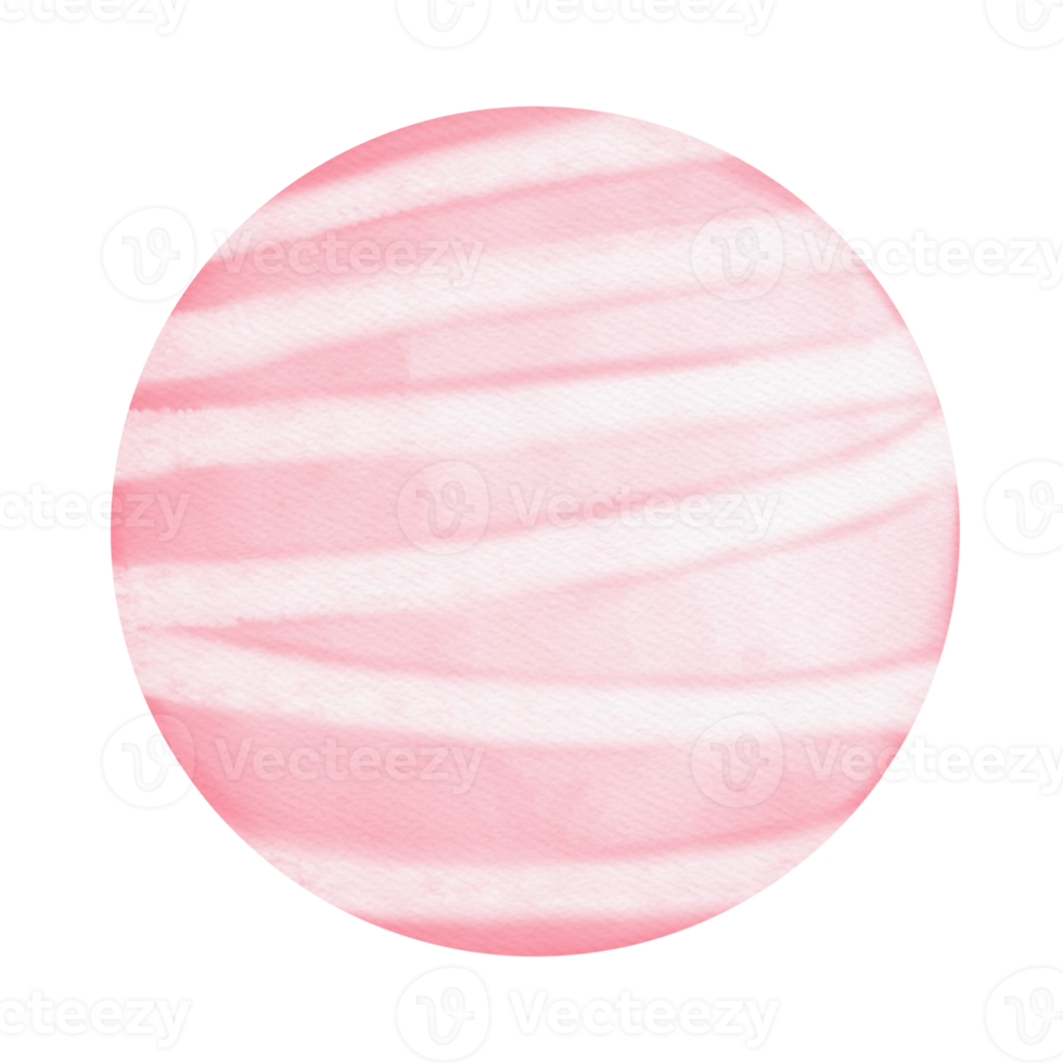 Watercolor planet hand-drawn, Astronomy and Space concept png