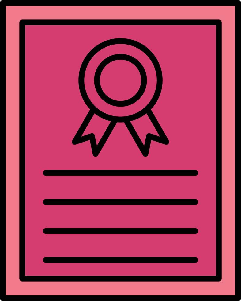Certificate Vector Icon