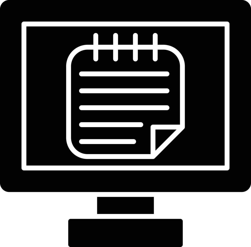 Online Notes Vector Icon