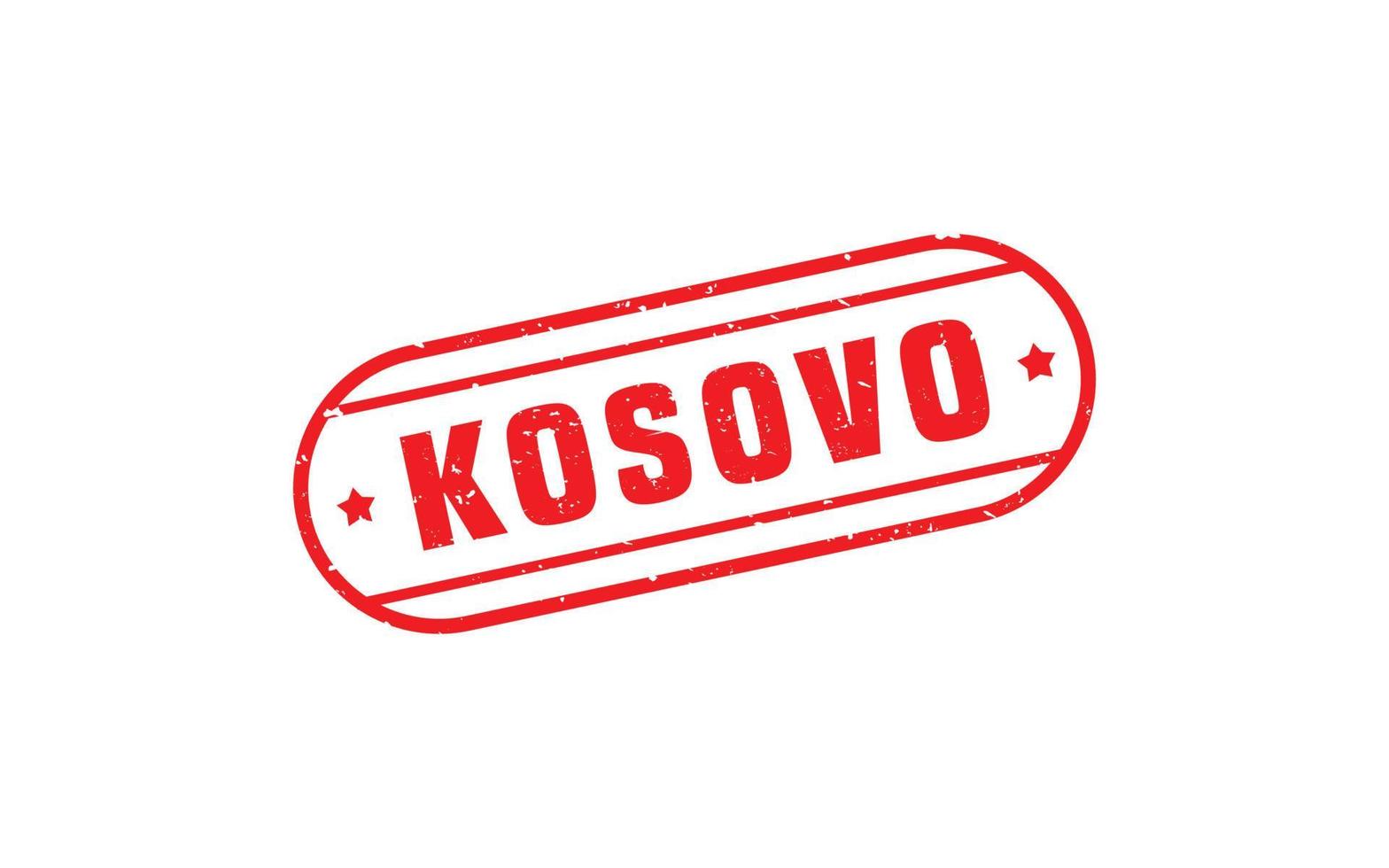 KOSOVO stamp rubber with grunge style on white background vector