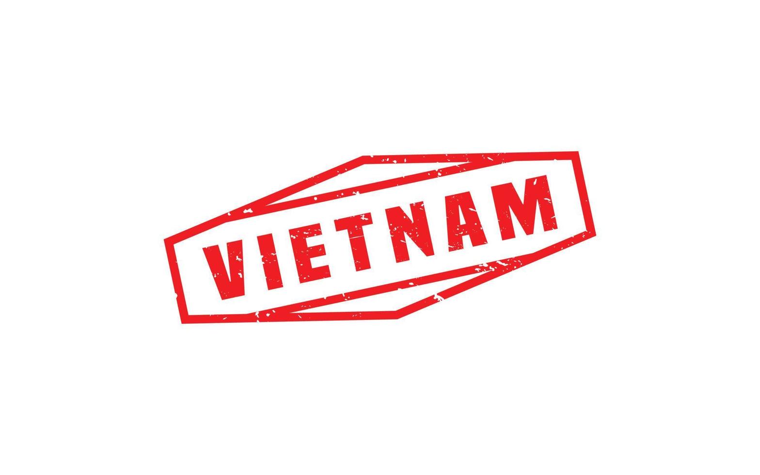 VIETNAM stamp rubber with grunge style on white background vector