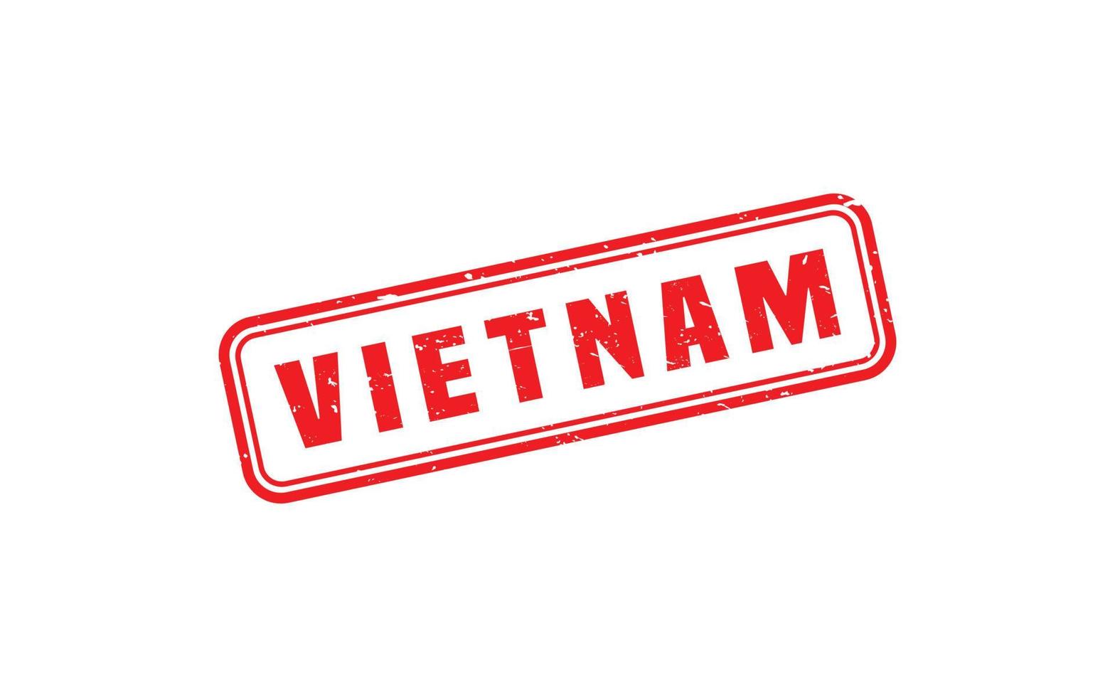 VIETNAM stamp rubber with grunge style on white background vector