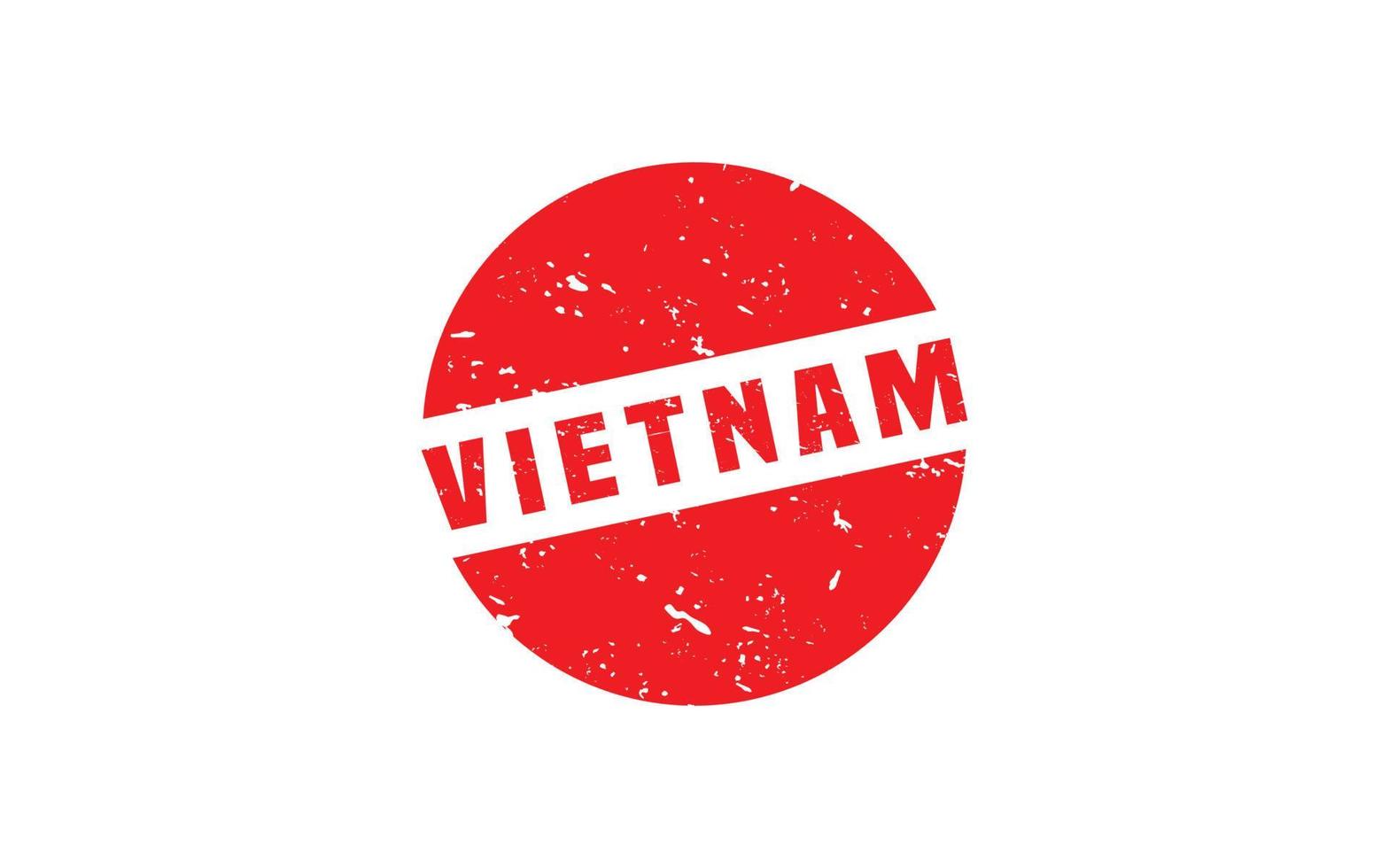 VIETNAM stamp rubber with grunge style on white background vector