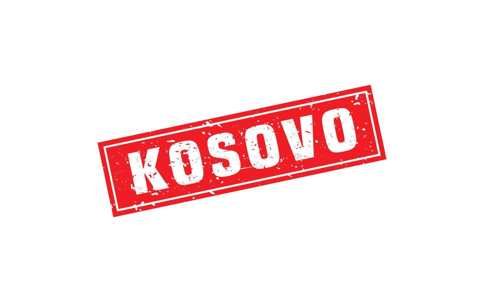 KOSOVO stamp rubber with grunge style on white background 17196077