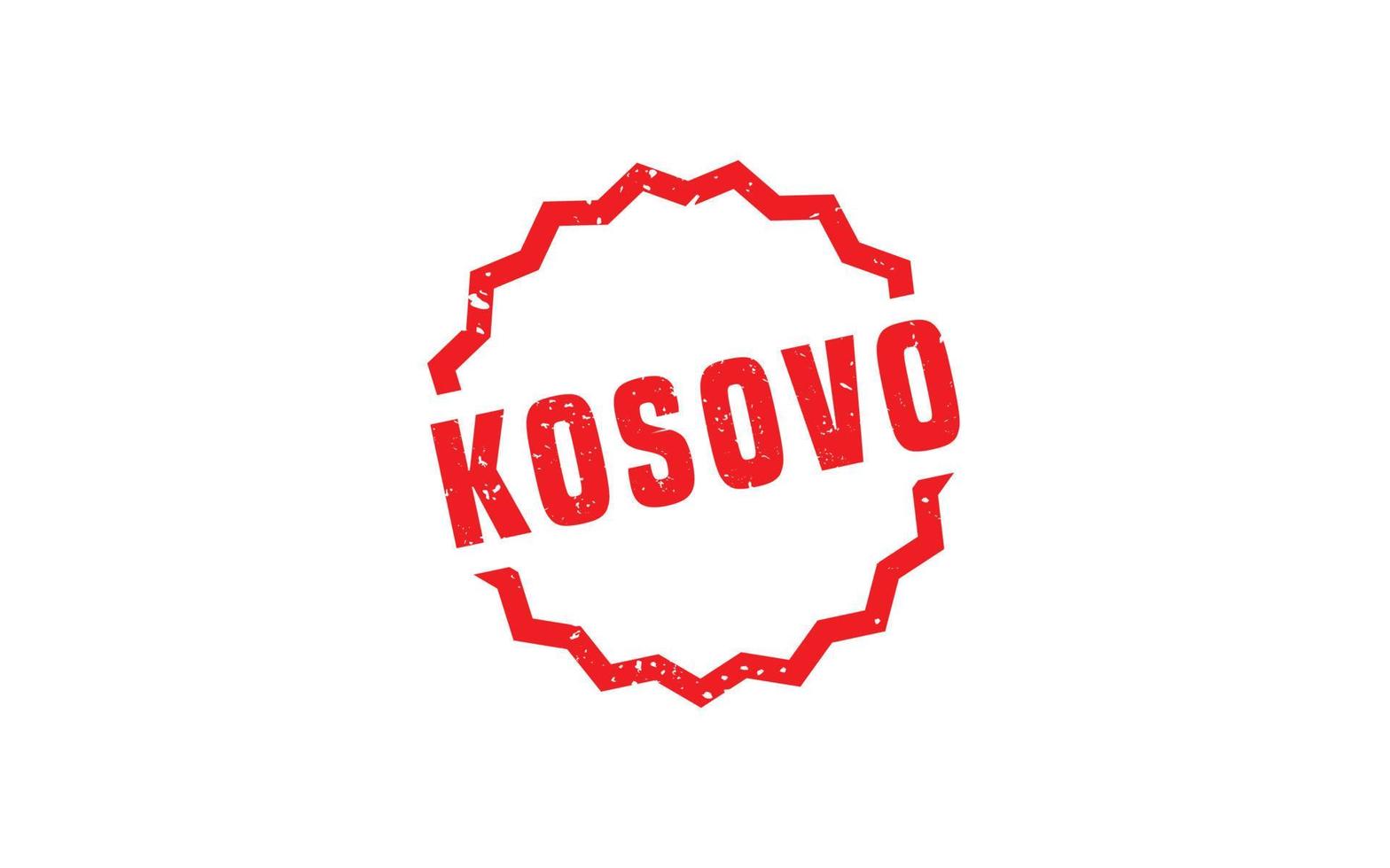 KOSOVO stamp rubber with grunge style on white background vector