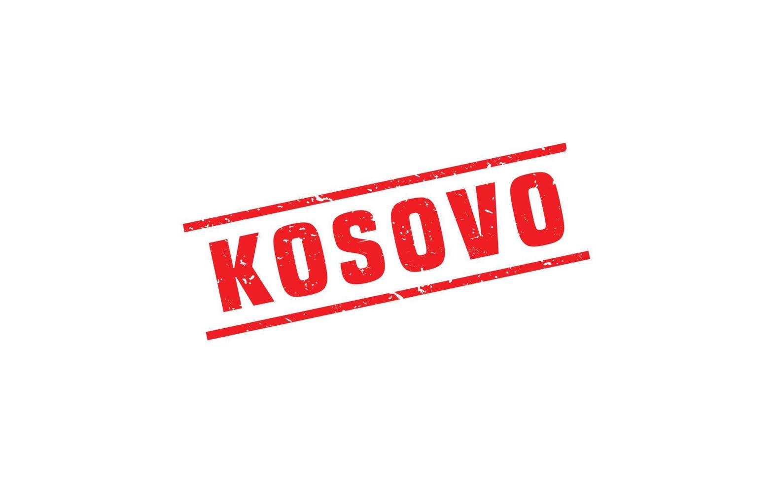 KOSOVO stamp rubber with grunge style on white background vector