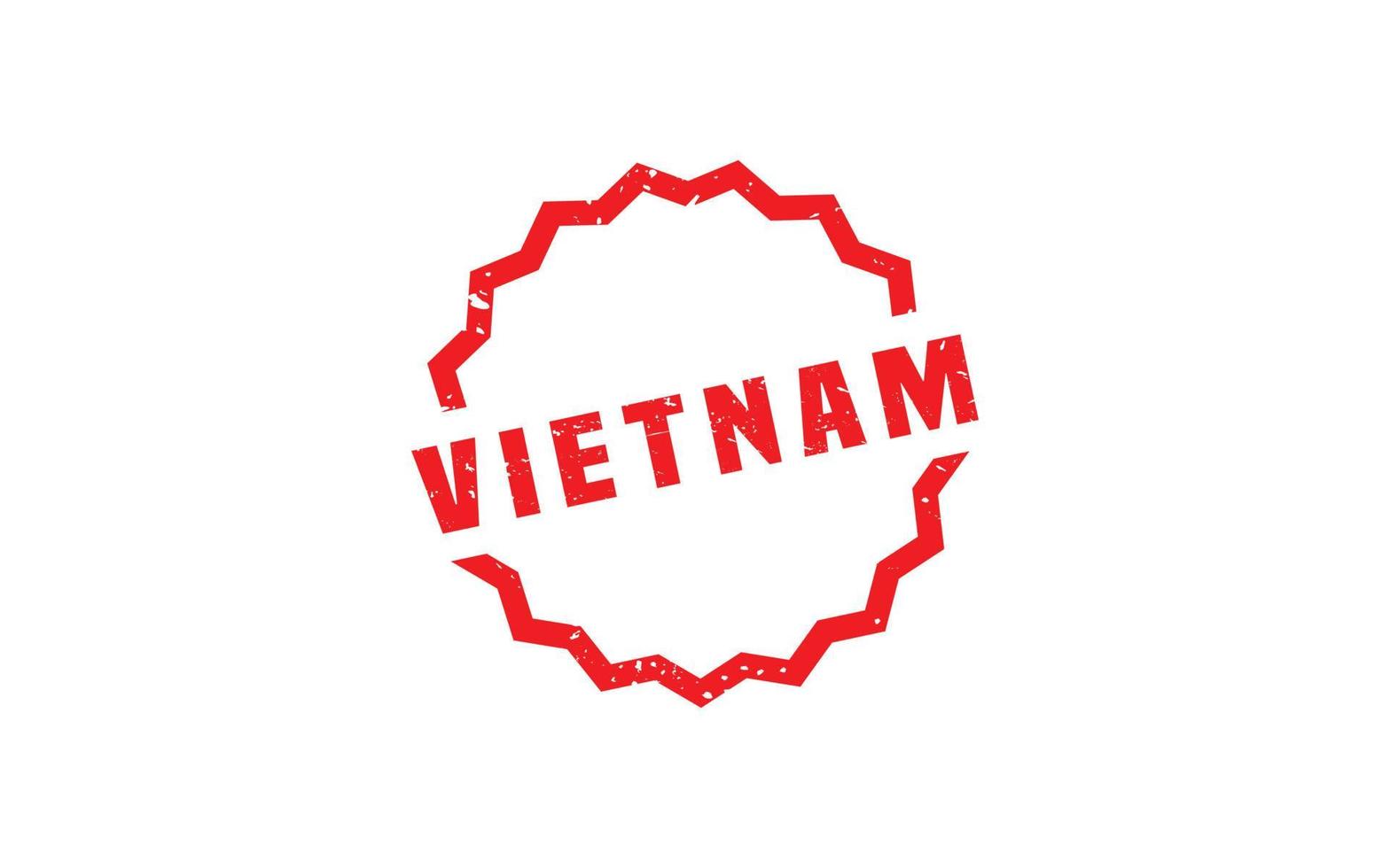 VIETNAM stamp rubber with grunge style on white background vector