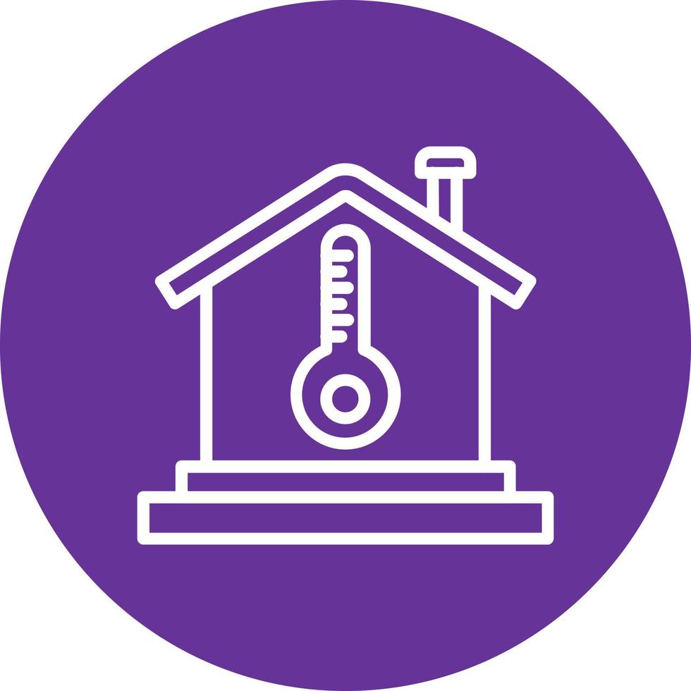 Home Temprature Vector Icon