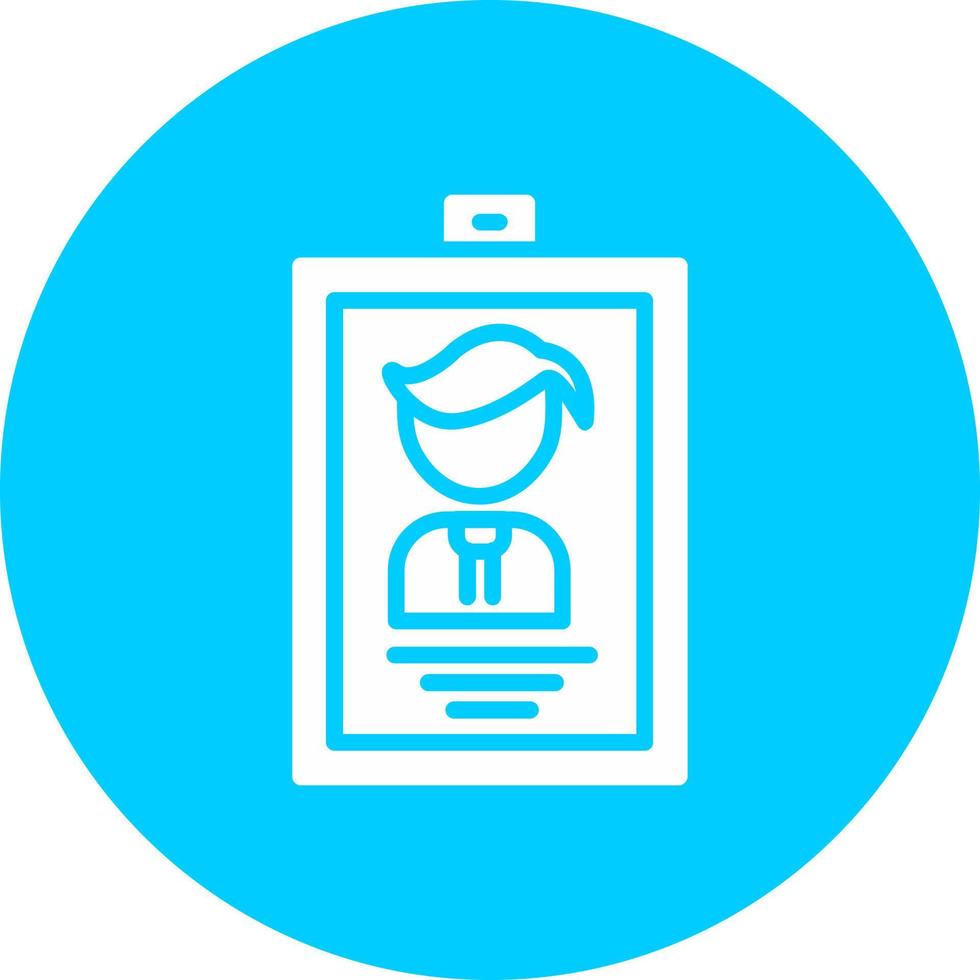 Identification Card Vector Icon