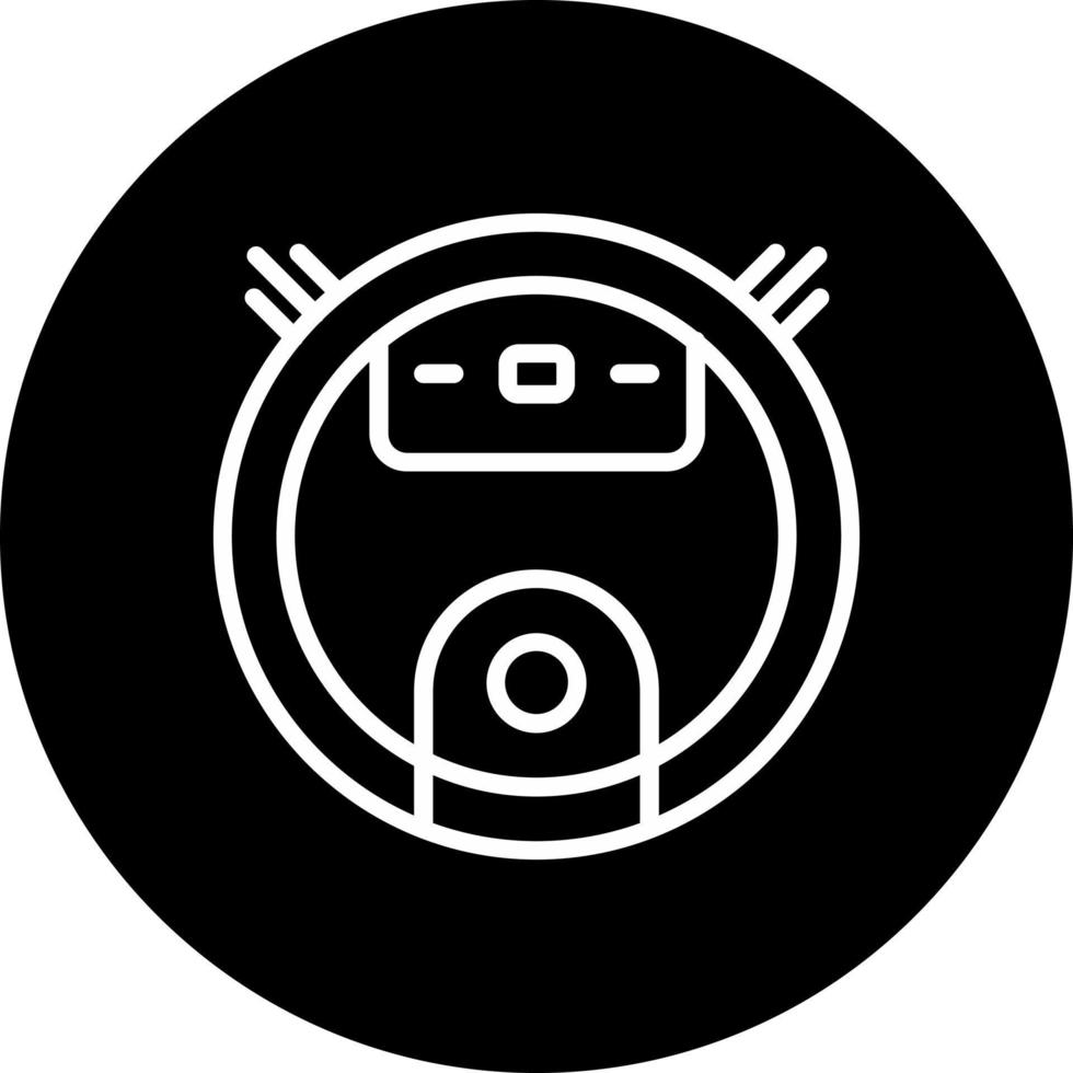 Robot Vacuum Cleaner Vector Icon