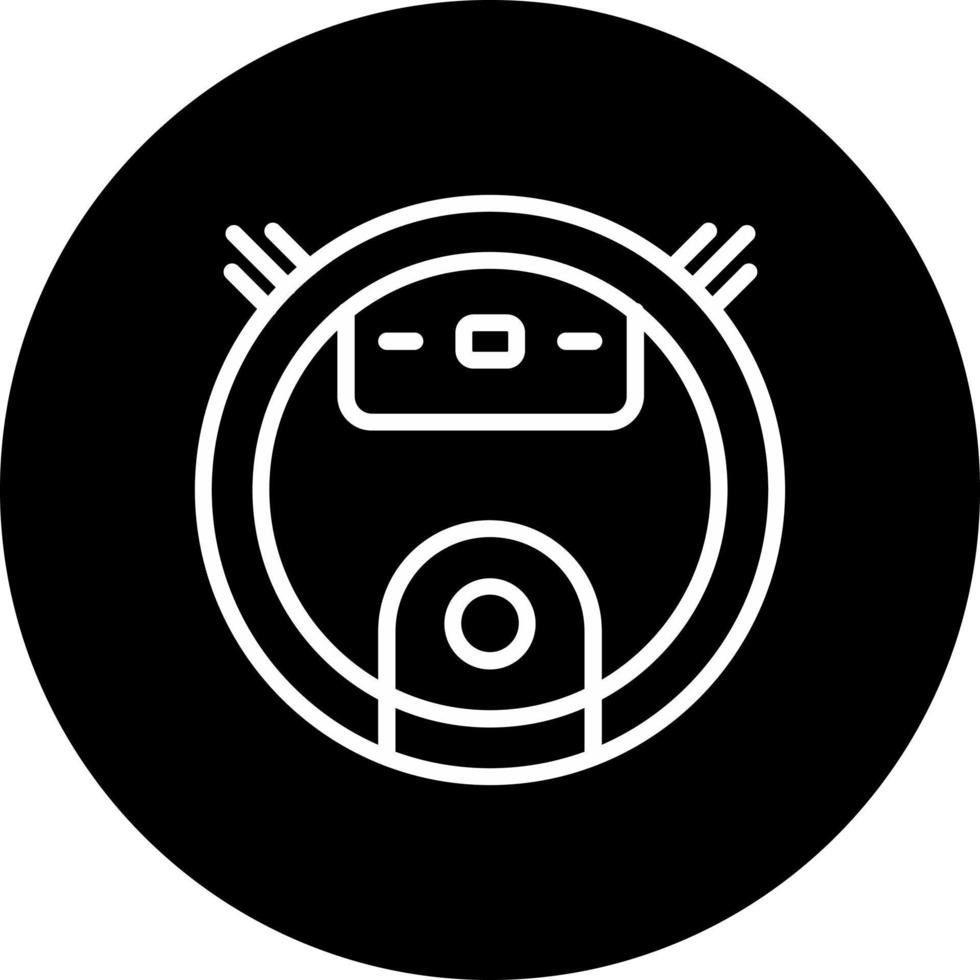 Robot Vacuum Cleaner Vector Icon