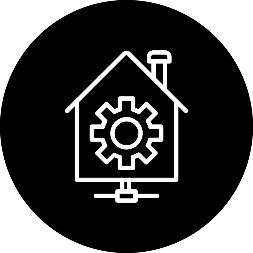 icono de vector de automatización del hogar