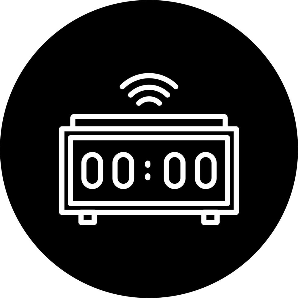 Digital Clock Vector Icon