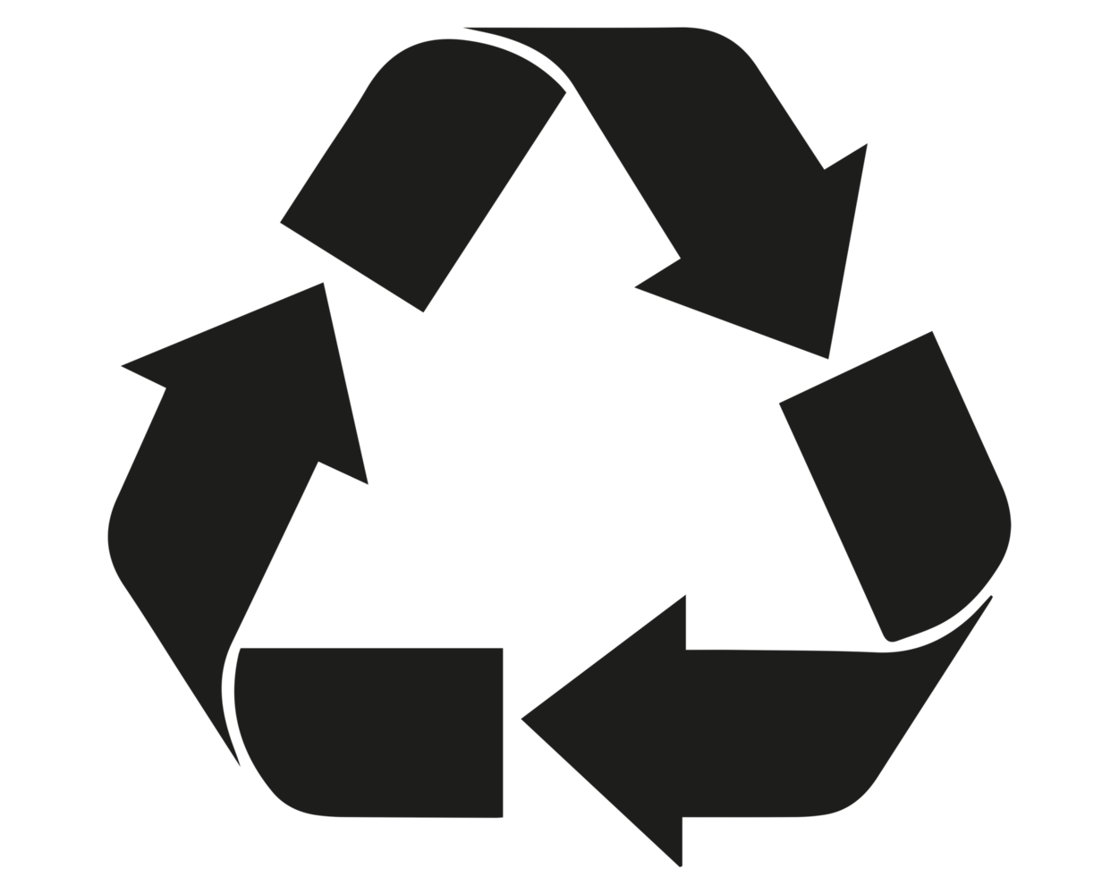 símbolo de reciclaje png fondo transparente