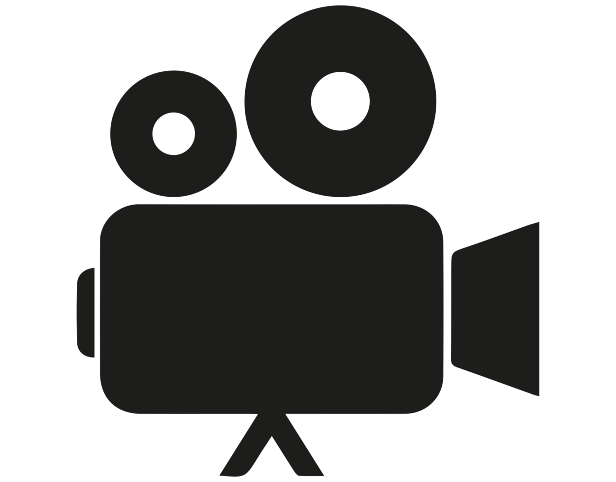 video camera symbol illustration on transparent background PNG