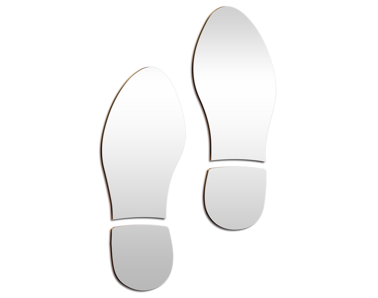 menschliche Fußabdrücke auf transparentem Hintergrund png