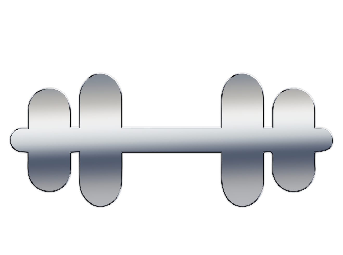 Dumbell icon isolated on transparent background png