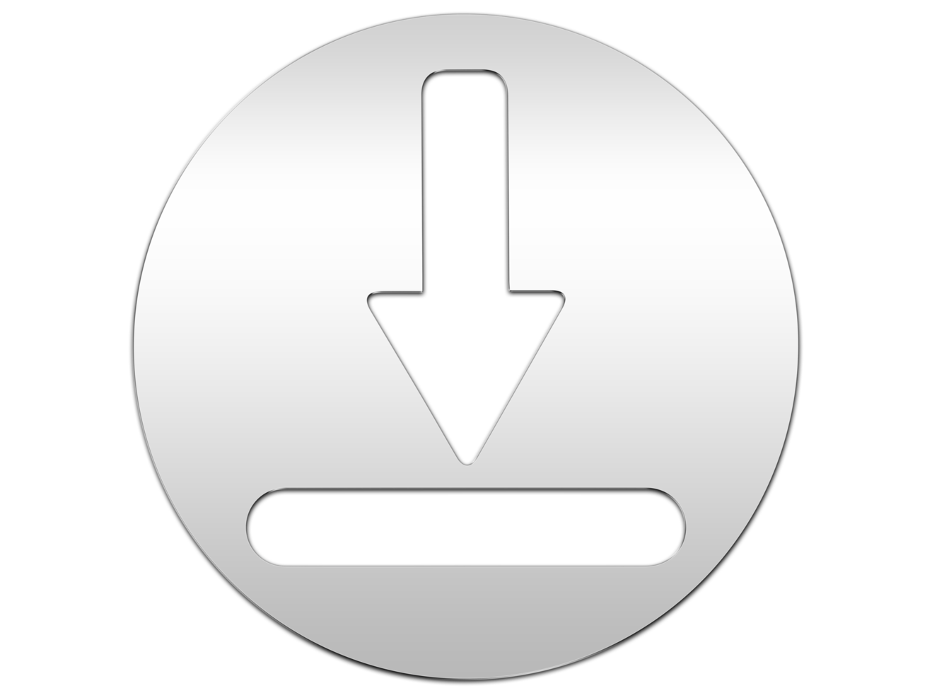 Download-Symbol auf transparentem Hintergrund png