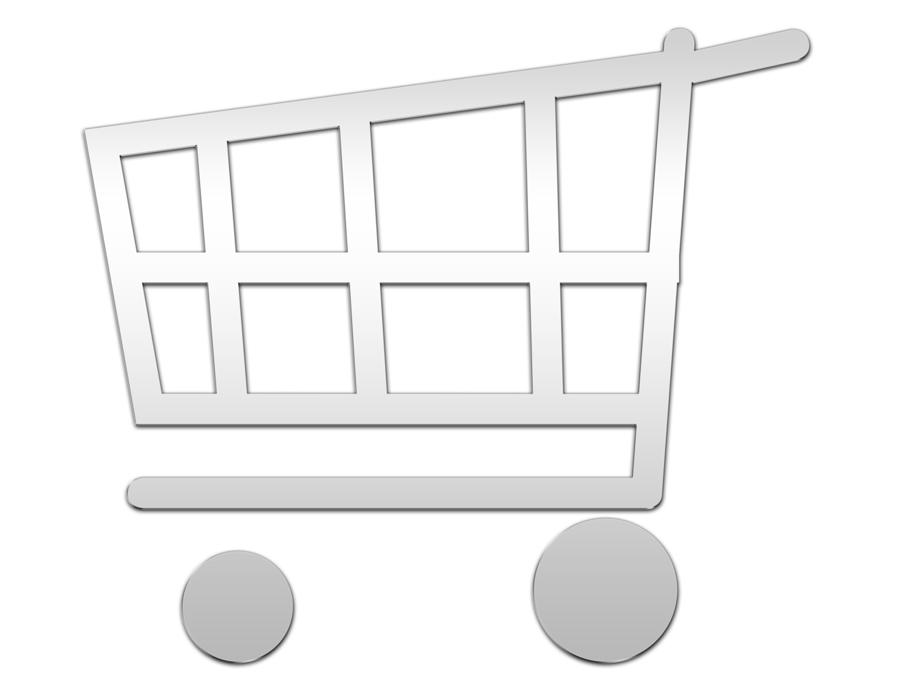 shopping cart icon on transparent background PNG